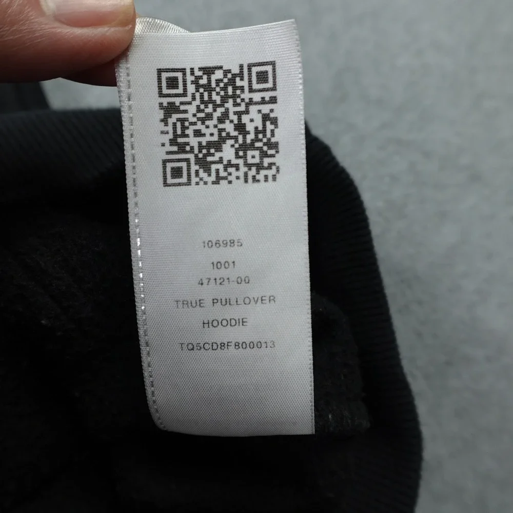 True‎ Religion Hoodie Mens Small Black Streetwear Spellout Sweatshirt